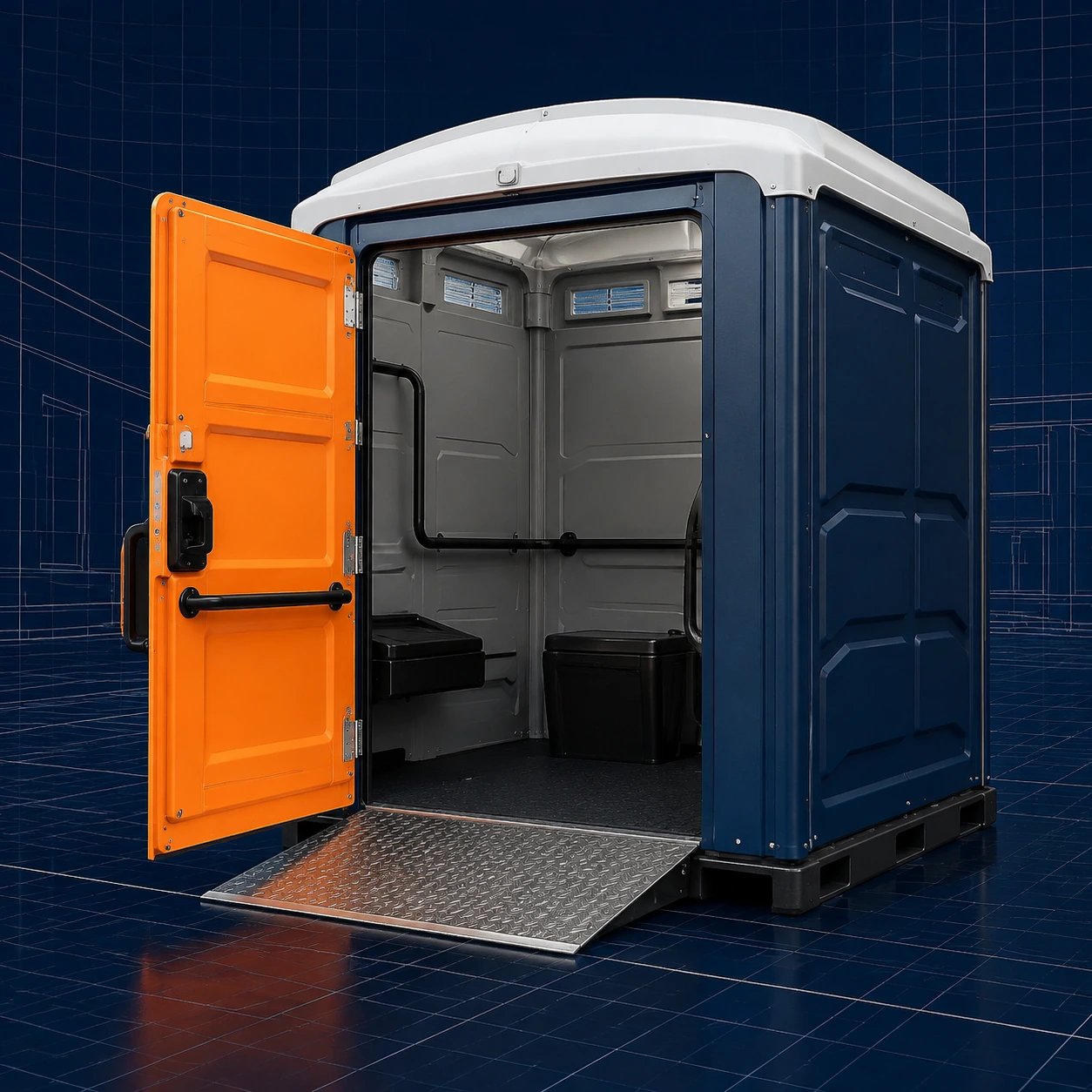 Portable restroom rental planning for Randleman, NC
