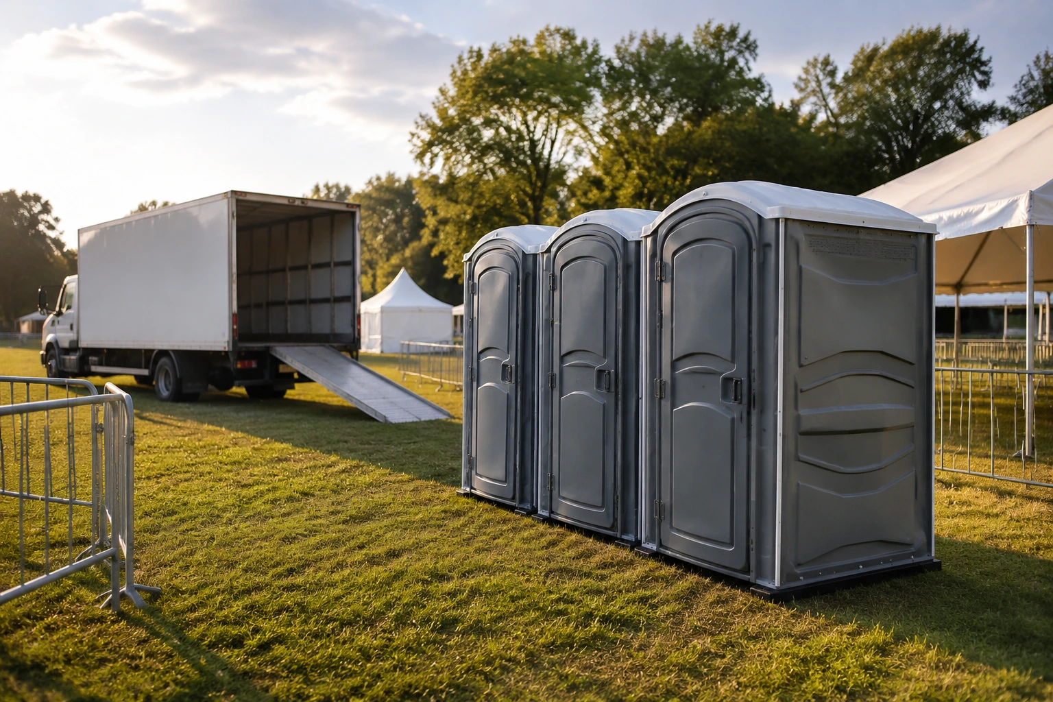 Portable restroom rental planning for Staley, NC